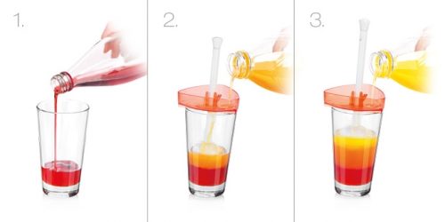 funil para bebidas em camadas my drink tescoma