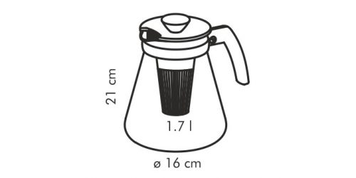 cafeteira 1,7 lt teo tescoma