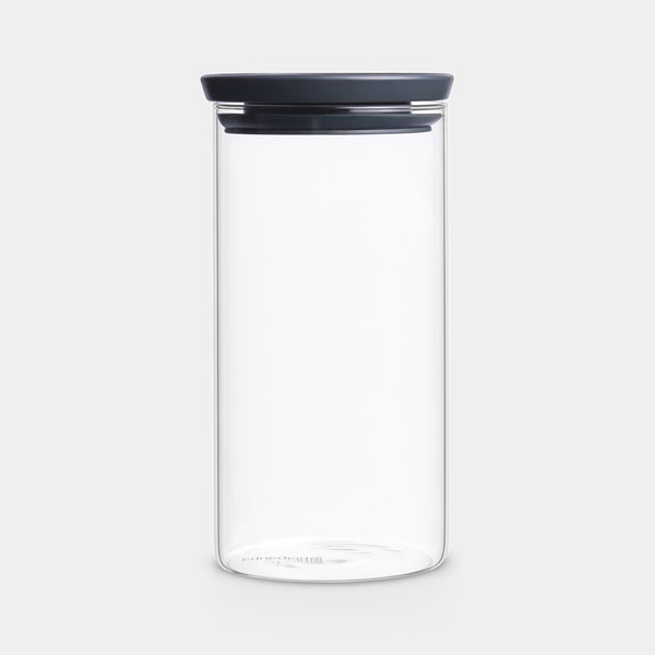 JARRO DE VIDRO 1,1 LITROS BRABANTIA 298264_1046_298264-stackable-glass-jar-1.1l vianainox_1
