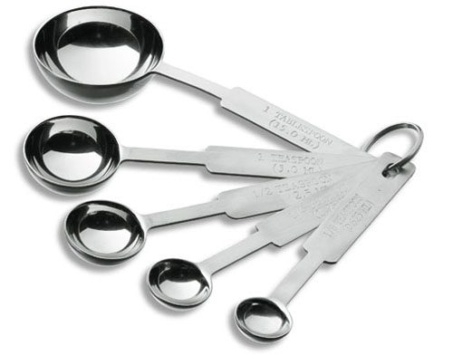 JOGO 5 COLHERES MEDIDA INOX LACOR