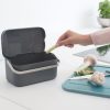 recipiente para desperdícios caddy cinza escuro brabantia