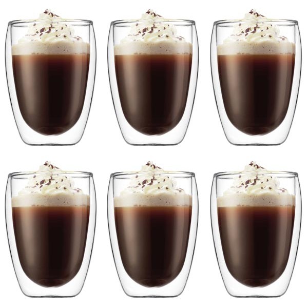 6 x PAVINA DOUBLE WALL GLASS, 35 cl BODUM