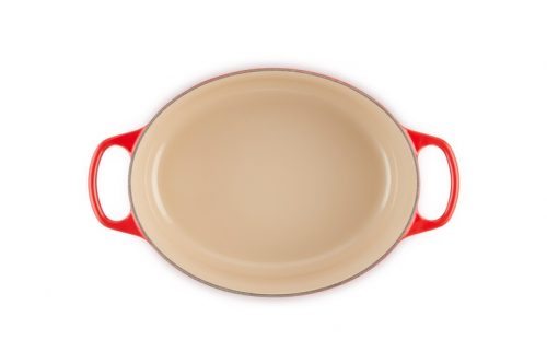 cocotte oval 29 cm cereja le creuset