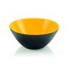 281425168 TIGELA 25 CM PRETO AMarelo FUSION GUZZINI