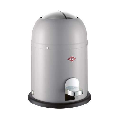 balde lixo pedal 6 lts cinza claro mate wesco