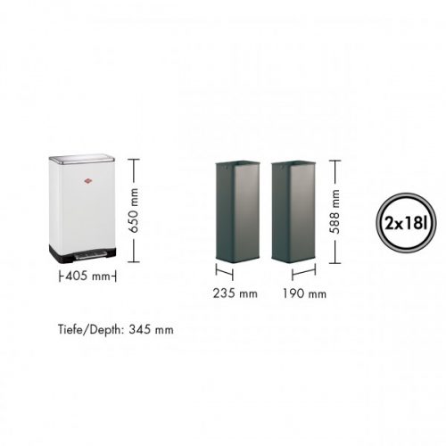 big double boy wesco balde do lixo