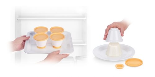 conjunto 4 formas panna cotta delicia tescoma