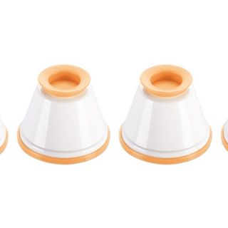 conjunto 4 formas panna cotta delicia tescoma