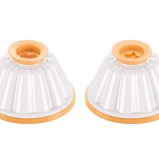 conjunto 2 moldes pudim delicia tescoma