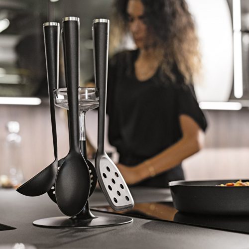 suporte com 5 utensílios em nylon guzzini