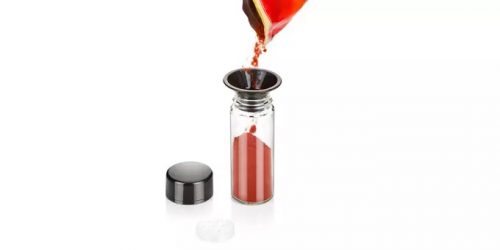 suporte rotativo com 8 frascos para especiarias tescoma