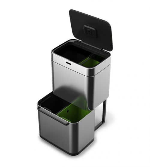 balde lixo aço mate 80 lts com sensor wd