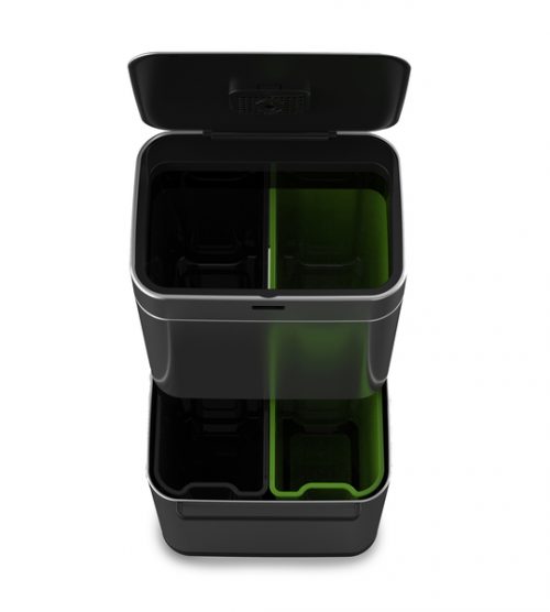 balde lixo aço mate 80 lts com sensor wd