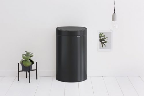 balde touch bin n 40 lts preto mate brabantia