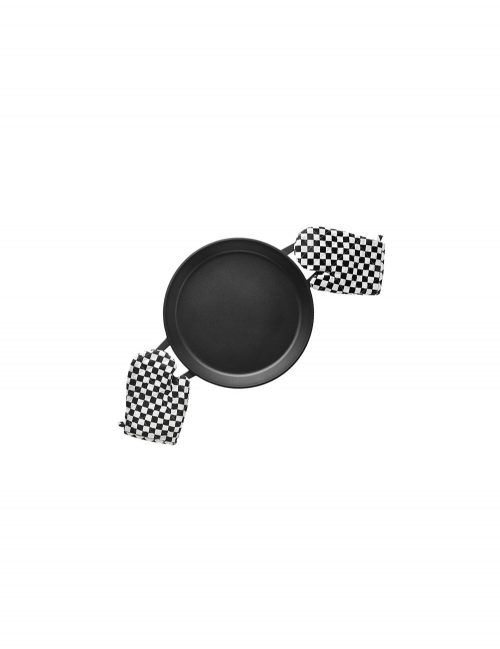 paellera absolut black + 2 luvas inoxibar