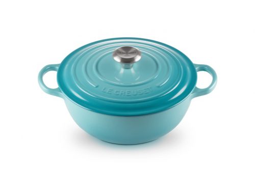 marmita gourmet 26 cm azul caribe le creuset