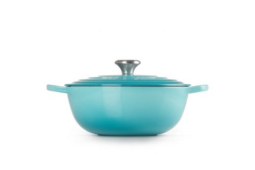 marmita gourmet 26 cm azul caribe le creuset