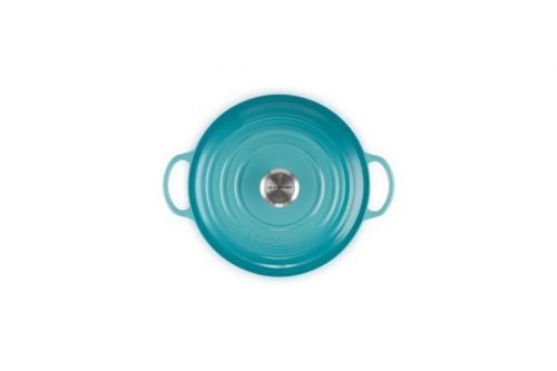 marmita gourmet 26 cm azul caribe le creuset