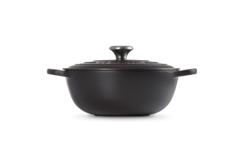 marmita gourmet 26 cm preto mate le creuset