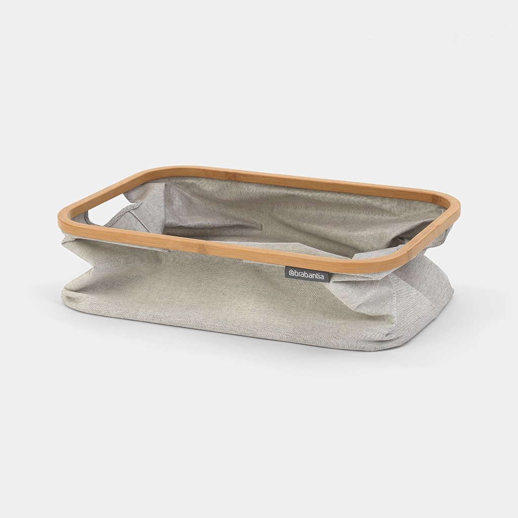 cesto para roupa dobrável cinza 40 lts brabantia