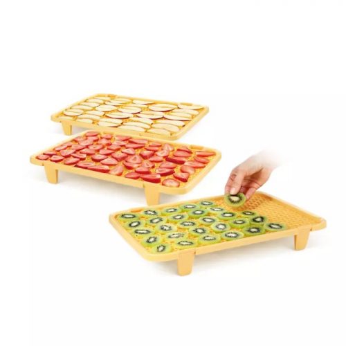 conjunto 3 tabuleiros para desidratar tescoma