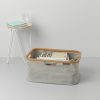 cesto para roupa dobrável cinza 40 lts brabantia