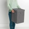 cesto lavandaria empilhável pepper black brabantia