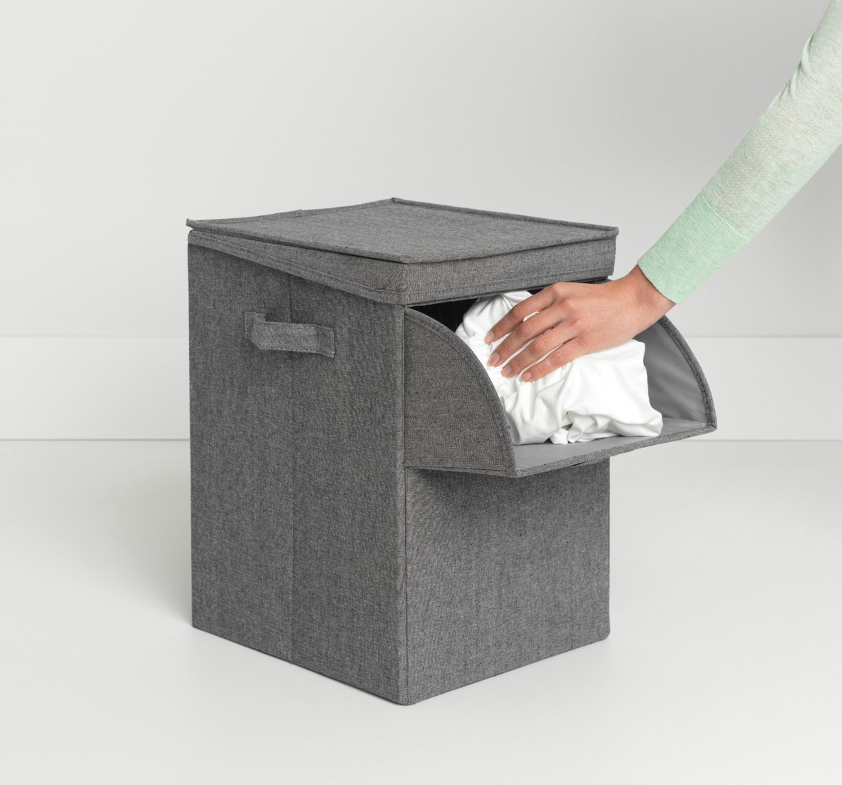 cesto lavandaria empilhável pepper black brabantia