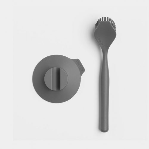 escova de loiça cinza escuro com base brabantia