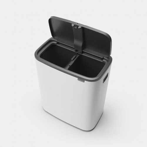 balde lixo bo touch bin 2*30 lts branco brabantia