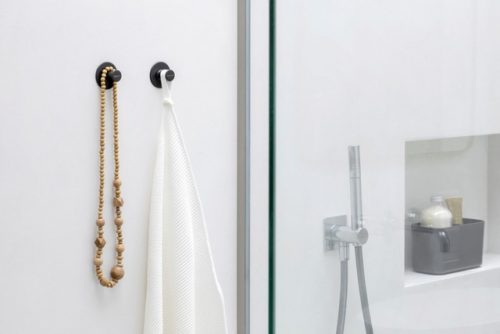 conjunto 2 ganchos para toalhas cinza escuro brabantia