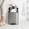 balde de pedal 60 litros bo brabantia