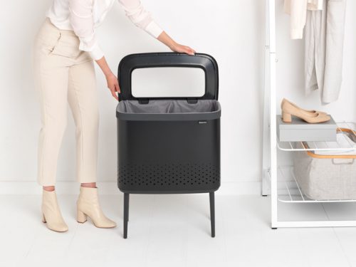 TULHA BO PRETA MATE 60 LTS P/ ROUPA BRABANTIA