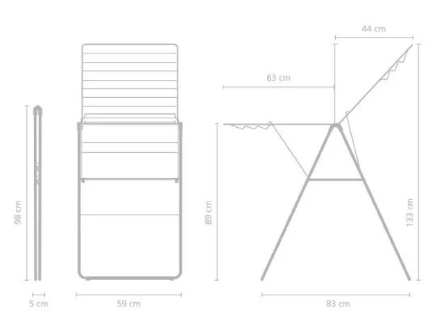 403408-IMAGEM6-ESTENDAL-HANGON-PRETO-MATE-20-MTS-BRABANTIA-VIANAINOX MEDIDAS ESTENDAL HANGON PRETO MATE 20 MTS BRABANTIA