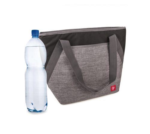 BOLSA TÉRMICA SHOULDER CINZA MARMORADA 18 LITROS IRIS