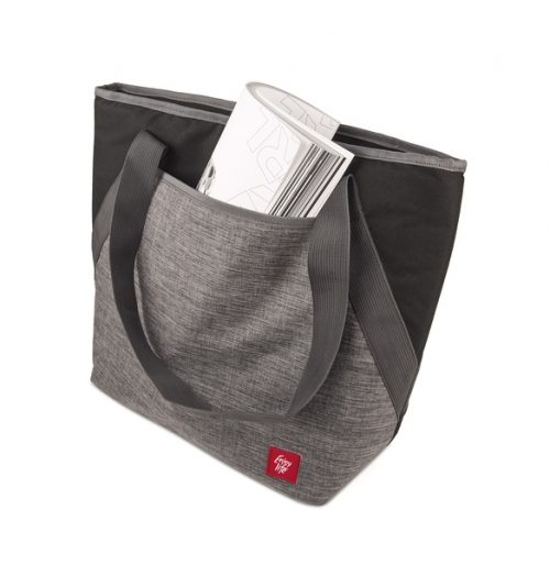 BOLSA TÉRMICA SHOULDER CINZA MARMORADA 18 LITROS IRIS