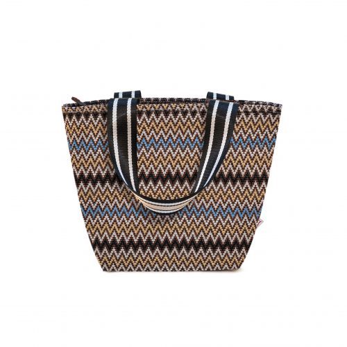 BOLSA TOTE KILIM 3,7 LTS ZIGZAG BLUE IRIS