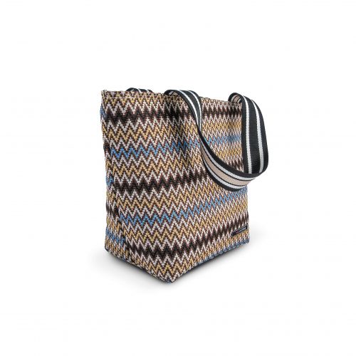 BOLSA TOTE KILIM 3,7 LTS ZIGZAG BLUE IRIS