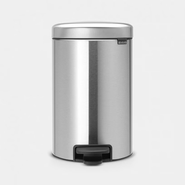 BALDE COM PEDAL 12 LTS MATE NEW ICON BRABANTIA 113604 vianainox BALDE DO LIXO 12 LITROS NEW ICON BRABANTIA