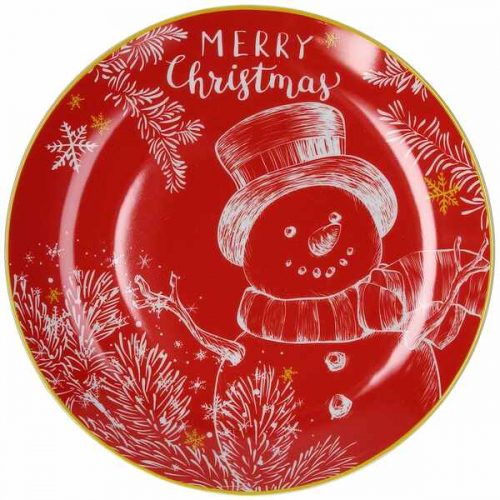 PRATO PARA BOLO 31 CM SNOW MAN TOGNANA