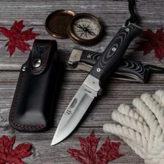 384-MF NAVALHA MT-4 BÖHLER MIC NEGRA Com BOLSA CUDEMAN