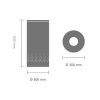 242342 TULHA PRETA Com TP CINZA ESCURA 35 LTS BRABANTIA Vianainox