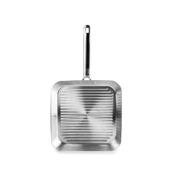 grelhador 5ply element 28x28 cm com rasgos e cabo ibili 655228 vianainox 3