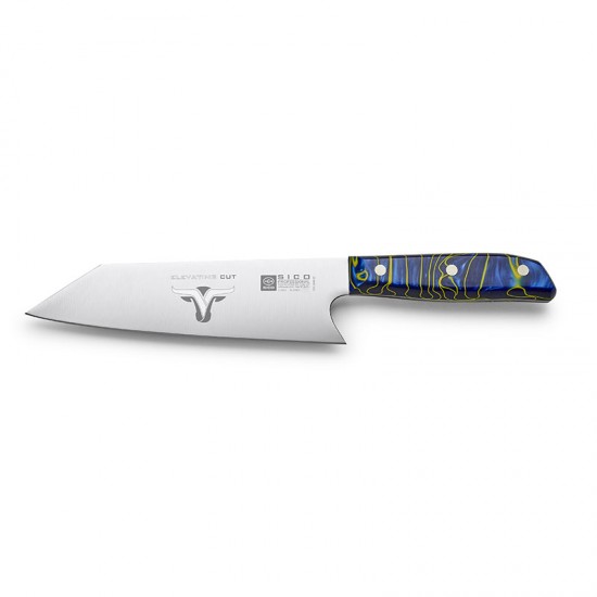 FACA DE CHEFE AZUL 20 CM ELEVATING CUT SICO EC7.2548.20 vianainox