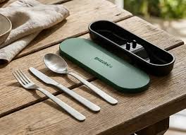 GU171101172 SET TALHERES VIAGEM VERDE GUZZINI VIANAINOX 2