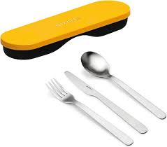 GU171101236 SET TALHERES VIAGEM AMARELO MANGA GUZZINI VIANAINOX 2